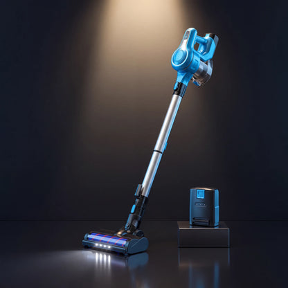 Kolnar S6 cordless vacuum in blue with dual battery