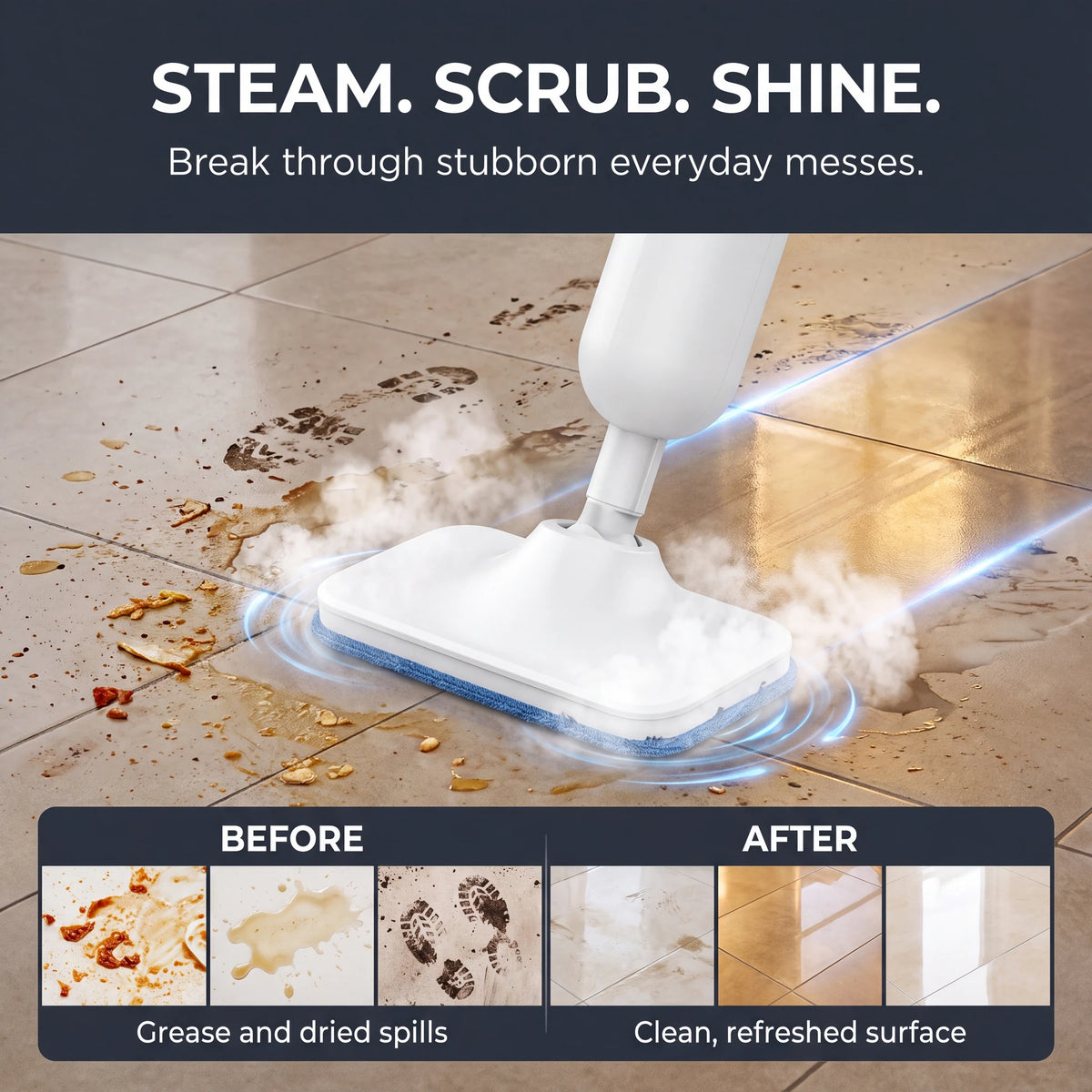 Kolnar SteamScrub 6-in-1 steam mop – photo 4