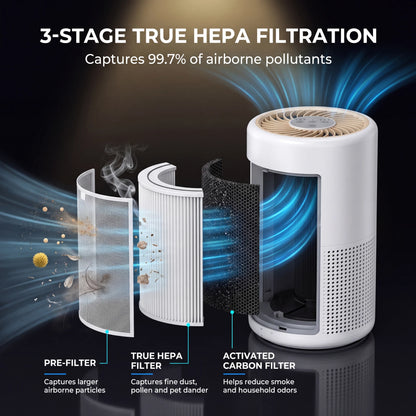 Kolnar YOMA A2 True HEPA 3-stage filtration