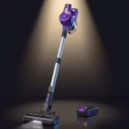 Kolnar S6 cordless vacuum in purple with dual battery