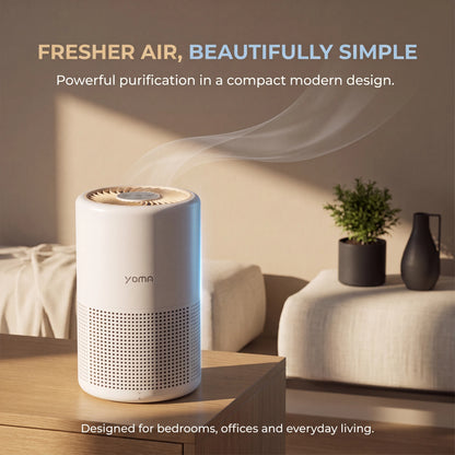 Kolnar YOMA A2 air purifier in a living room