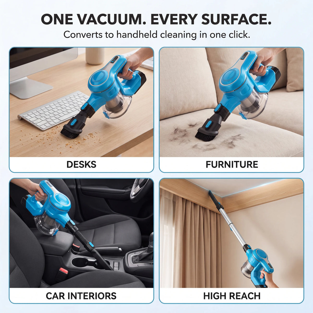 Kolnar S6 used as a handheld vacuum