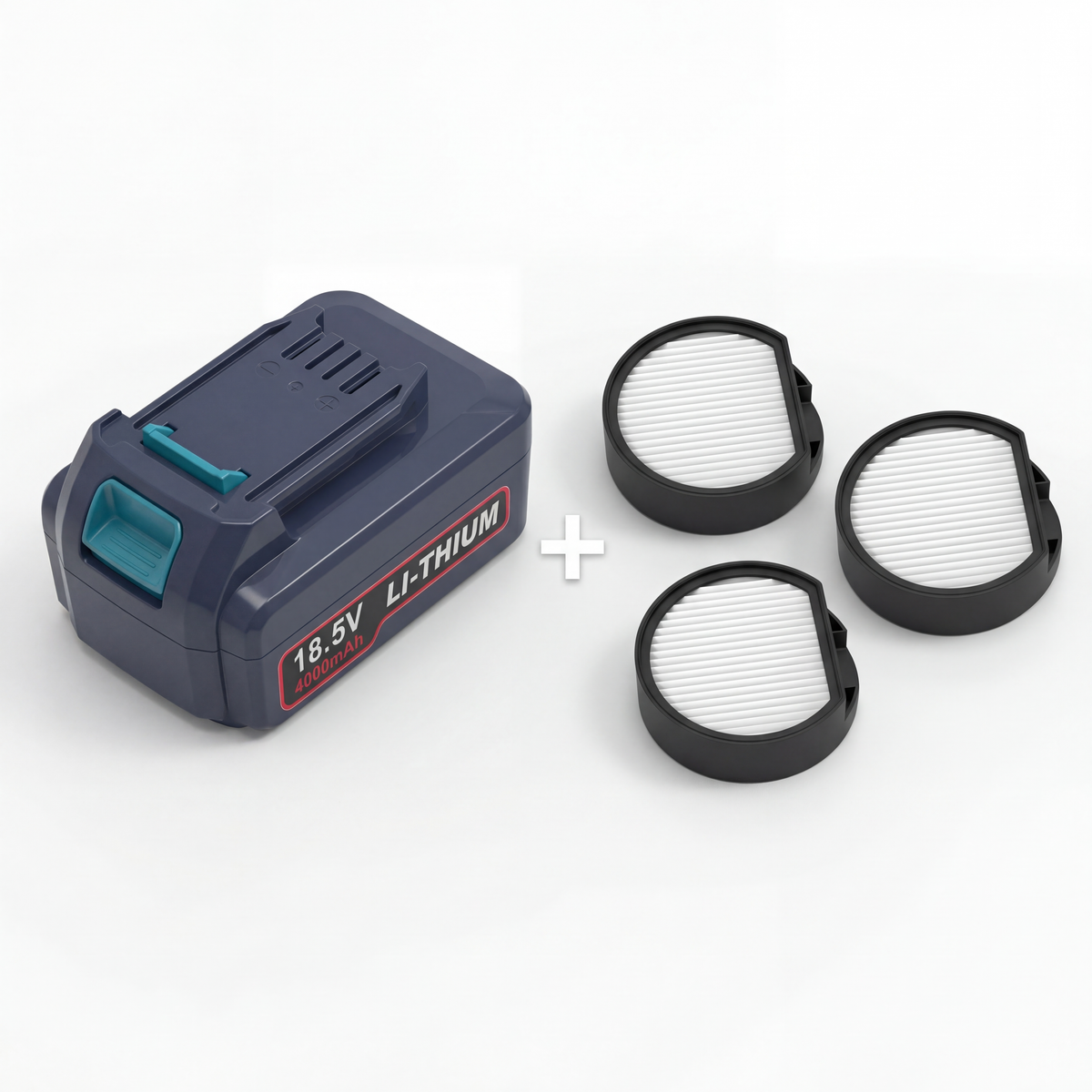 Kolnar V11 extra battery and HEPA filter bundle – photo 2